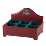 Dilmah tee esitlusriiul 6 sektsiooniga