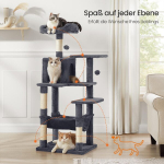 Kassi kraapimispost, 55 x 45 x 143 cm, suitsuhall