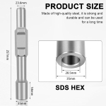 Sds hex maandusnaela ajam, s&uuml;vamaandamiseks, maanduspiik, sisel&auml;bim&otilde;&otilde;t 20,5 mm x v&auml;lisl&auml;bim&otilde;&otilde;t 35 mm x 257 mm pikkus