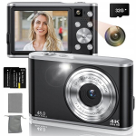 Kaasaskantav Digitaalne Kaamera Full Hd 48mp 16x Zoom 32gb Kaart 2 Aku + Kott