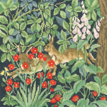 Bothy Threads ristpistes komplekt - Green Rabbits