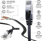 Cat 7 Etherneti kaabel 10 m, Sftp, Rj45, 10 Gbps, lame, must