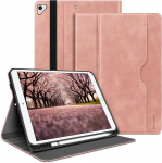 H Holimet ipad 9. p&otilde;lvkonna &uuml;mbris pliiatsi hoidjaga, 2021/2020/2019 ipad 8./7. p&otilde;lvkonna pu nahast &uuml;mbris, tpu tagakaas, kaitse&uuml;mbris, p&otilde;rutuskindel automaatne unerežiim/&auml;rkamine 10,2-tollisele ipad 9-le &ndash; roosa