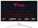 Monitor Itek Ggc monitor - 27" kumer 1000r, 2560x1440, Va, 240hz, 16:9, 1ms Od, 2 x Hdmi, Dp, Type-c, Usb, Hdr 1000, Adaptive Sync