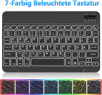 Iveoppe Klaviatuur Ipad 6. p&otilde;lvkonnale - &uuml;mbrisklaviatuur Ipad 9.7 jaoks, magnetiline eemaldatav valgustusega Qwertz Bluetooth klaviatuur Ipad 6. gen 2018, 5. gen, Pro 9.7, Air 2 ja 1, must