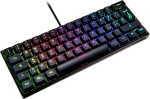 Surefire Kingpin M1 60% mehaaniline m&auml;nguriklaviatuur (itaalia), v&auml;ike ja mobiilne m&auml;nguriklaviatuur, Rgb klaviatuur valgustusega, 100% anti-ghosting klahvid, itaalia paigutus Qwerty