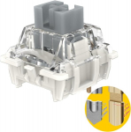 Zjmehty Gateron G Pro3.0 h&otilde;bedased mehaanilise klaviatuuri l&uuml;litid 3 kontaktiga 45gf lineaarsed/eelnevalt m&auml;&auml;ritud/pin-v&otilde;imendusega l&uuml;liti (108 tk pakis, h&otilde;bedane, 3 kontaktiga)