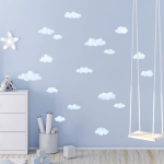 Decowall Ds-8030 Pilved taevas seinakleebis lastetuppa