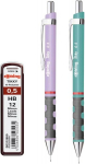 Rotring Tikky Pastel mehaanilised pliiatsid Hb 0,5mm, 2 tk.