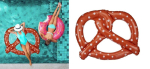 T&auml;ispuhutav ujumisr&otilde;ngas/matt &ldquo;Pretzel&rdquo;