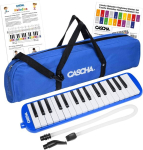 Cascha hh 2061 meloodika koos koti ja huulikuga, instrument lastele ja algajatele, must