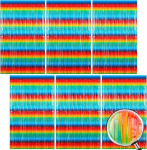 Xialvyu 6 tk s&auml;delev kardin, fooliumkardin, litrikardin 1 m x 1,9 m peokardin pulmadeks, s&uuml;nnip&auml;evaks, taustakaunistuseks (tume gradient)