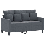 2-kohaline diivan，L&otilde;&otilde;gastusdiivan, tumehall, 120 cm, samet CFE90998
