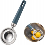 Munakollase eraldaja, roostevaba teras, munakollase eraldaja, valgu eraldaja k&auml;epidemetega, sobib k&ouml;&ouml;ki, koju, hotelli, restorani (green)