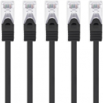 1attack.de 3.0 m &ndash; must &ndash; 5 cat7 v&otilde;rgukaabli pakki sftp patch kaabel lan kaabel raw kaabel 10 gb/s &ndash; 500 mhz komplekteeritud 2 rj45 pistikuga cat 6a