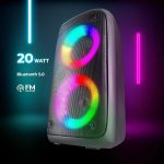 Defender&reg; Bluetooth k&otilde;lar Led-valgustusega, muusikaboks, kaasaskantav bluetooth k&otilde;lar, 20 W, sisseehitatud Fm-raadio, Mp3, Sd, stereo sidumine, sobib suurep&auml;raselt koju, v&auml;litingimustes kasutamiseks