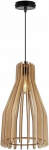 Light-home puidust ja metallist valmistatud puidust rippvalgusti - t&ouml;&ouml;stuslik s&ouml;&ouml;gilaua lamp k&ouml;&ouml;ki ja s&ouml;&ouml;gituppa - rippvalgusti s&ouml;&ouml;gilaua kohale must/pruun - lihtne kuju i