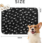 4 koera tekki komplekt koera k&auml;paj&auml;lgedega, pestav pehme tekk, soe tekk kassipoegadele ja kutsikatele, sobilik lemmikloomade pesadele, vooditele, diivanitele (mitmev&auml;rviline)