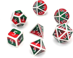 Dollatek 7 t&uuml;kki dnd m&auml;ngu hulktahukad d & d t&auml;ringukomplekt, valmistatud tugevast metallist, hoiukoti ja tsingisulamiga, emailiga rollim&auml;ngude, koopaste ja draakonite jaoks (kahev&auml;rviline segu, punane ja roheline)