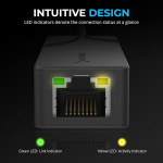 Sabrent Usb C ethernet adapter 2.5 gbps rj45, usb-c kuni 2500 mbps lan ethernet adapter, alumiiniumist kaasaskantav v&otilde;rguadapter, &uuml;hildub macbooki, ipadi, windowsiga jne. (nt-25ga)