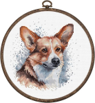 Luca-s Bc212 Welsh Corgi loendatud ristpistes komplekt t&auml;iskasvanutele
