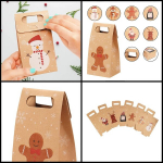 Belle Vous j&otilde;ulukujundusega kinkekotid (24 tk) - 15,6 x 8,6 x 6 cm v&auml;ikesed j&otilde;upaberist kotid j&otilde;uludeks 6 kujundusega (4 igast) - lihtne kokku panna k&uuml;psiste, kommide ja maiuste jaoks