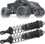 Rc amortisaator, 2 tk, 1/8 rc 140 mm &otilde;liga t&auml;idetud reguleeritav amortisaator traxxas slash 2wd rc autole (must)