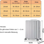 Kohvri katted, pvc l&auml;bipaistev kohvri kaitsekate, l&auml;bipaistev musta &auml;&auml;risega pagasikate, korduvkasutatavad kohvri katted, pagasisildiga, l&auml;bipaistev, modernne stiil