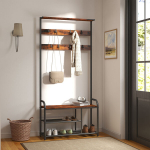 Riidepuu, 30 x 85 x 180.5 cm, vintage-pruun-must