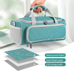 Kandekott, mis &uuml;hildub cricut joy xtra nutika l&otilde;ikemasinaga ja tarvikutega, kaasaskantav hoiukott k&auml;sit&ouml;&ouml;pliiatsite komplektile ja p&otilde;hit&ouml;&ouml;riistade komplektile, roheline, utilitaarne-&ouml;ko