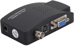 Pusokei Kaasaskantav Bnc-vga videomuundur Bnc S Video-vga Hd adapter Pal/ntsc arvuti Pc monitorile