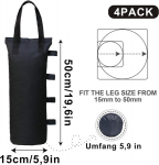 Raskused Gazebole, Gazebo liivakotid, Korduvkasutatavad, T&auml;idetavad, Kasutatakse kokkupandavatele lehtlatele, Lehtlatele, Telkidele jne, 800d Oxford telgi liivakott, 4 tk pakis