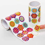 Baker Ross Fe841 Rangoli kleepsud - 600 t&uuml;kki, suur pakend lastele meisterdamiseks, kujundamiseks ja kaunistamiseks