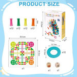 Meyuxg montessori m&auml;nguasi, 48 v&auml;rvilise puidust pulga komplekt, t&auml;ringum&auml;ng, harivad m&auml;ngud alates 3 4 5 6 aastast, montessori puidust m&auml;nguasi, peenmotoorika m&auml;nguasi lastele, lauam&auml;ngud, keskendumism&auml;ngud