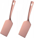 Sbomhs lasanje serveerimislabidas roostevaba teras 2 t&uuml;kki k&uuml;psetuslabidas metallist pitsalabidas koogilabidas serveerimislabidas pikkus 26 cm, laius 6.4 cm, roosa kuld