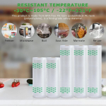 Anysea vaakumkotid, vaakumkile, vaakumkotid toidule, vaakumkile rullid, keevituskott: vaakumfooliumrullid vaakumtihendajatele, Bpa-vaba, sous vide kotid, 5 rulli 20 x 2/28 x 3/x 300 cm