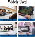 Micmxmo usb mikrofon pc s&uuml;learvutile ps5 ps4, suunavaba kondensaatormikrofon 360&deg; reguleeritava paindliku hanekaelaga mikrofoniga salvestamiseks, veebivestluseks, m&auml;ngudeks, youtube'i ja skype'i jaoks, 10 tolli