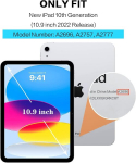 Zaexae &uuml;mbris ipad 10th generation 2022 jaoks, ipad 10.9 tolli pliiatsi hoidjaga, pu nahast tahvelarvuti &uuml;mbris automaatse une/&auml;rkveloleku funktsiooniga, must/pruun
