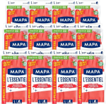 Spontex Mapa L'essentiel &ndash; 24 majapidamiskinnast, valmistatud lateksist sisemiste puuvillakiududega &ndash; tundlikkus ja paindlikkus &ndash; libisemiskindel kate &ndash; 12 pakki, 2 paari pakis &ndash; suur