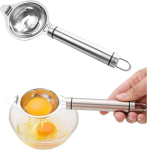 1 x munade eraldaja, munade eraldaja, munade eraldaja, roostevaba teras, k&auml;epidemega eraldaja, munakollase eraldaja valgu ja munakollaste eraldamiseks k&ouml;&ouml;kidele, isetehtud k&uuml;psetamiseks, kookidele, kakaokoogile