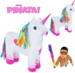 Pinjata peo kaunistus kommidega t&auml;itmiseks laste s&uuml;nnip&auml;eva pulmapeoks (unicorn)