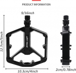 Mtb pedaalid, jalgratta pedaalid, 9/16 tolli pedaalid maastikurattale, alumiiniumisulamist pedaalid, lai platvormpedaal, libisemiskindlad jalgrattapedaalid, maastikurattale, e-jalgrattale, maanteerattale
