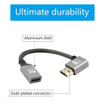 Riieyoca 90&deg; Corner Hdtv 4k 18gbps pikendus (2 tk.)
