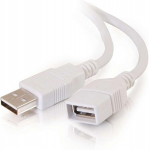 C2g Legrand l&uuml;hike Usb pikenduskaabel, Usb A kuni A kaabel, valge Plug and Play kaabel, 1 meetrine Usb pikenduskaabel, 1 tk, 19003