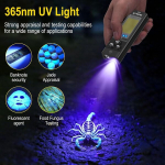 Boruit u7 laetav led taskulamp, 1100 luumenit 365 nm uv lambiga, mini rgb taskulambid (klambriga, magnetiga) - ip65 veekindel cob taskulamp matkamiseks &otilde;ues