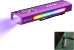 Wurkkos Hd01 Uv taskulamp, kolmekordne pirn musta valguse, valge valguse, Rgb k&uuml;lgtulega, 1200 luumenit, 157 meetrit, Led laetav taskulamp, sobib laikude tuvastamiseks, remondiks, v&auml;litingimustes