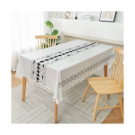ABC Lihtne Bohemi meeler ja kudu vett- ja &otilde;likestuv teekatt, v&auml;rv: must, m&otilde;&otilde;tmed: 90 x 90 cm