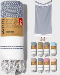 Luum&reg; suur vannilina 100 x 200 cm, hamami r&auml;tik, saunalina, k&auml;ter&auml;tik, joogar&auml;tik, du&scaron;ir&auml;tik, rannar&auml;tik, reisir&auml;tik, t&uuml;rgi peshtemal r&auml;tikud, naistele ja meestele, 100% puuvill, dove blue