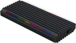 Brightium M.2 Ngff/nvme v&auml;line k&otilde;vaketta korpus Usb 3.1 Gen 2 Type C Rgb valgustus Toetab mitut operatsioonis&uuml;steemi Kaasaskantav ja vastupidav disain sobib ideaalselt &uuml;lekandmiseks