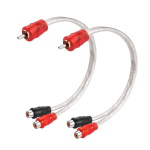 Rca Y jagamiskaabel, 2 tk, 1 Rca isane kuni 2 Rca emane